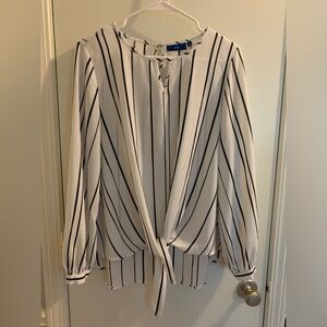 Large Black and White Blouse